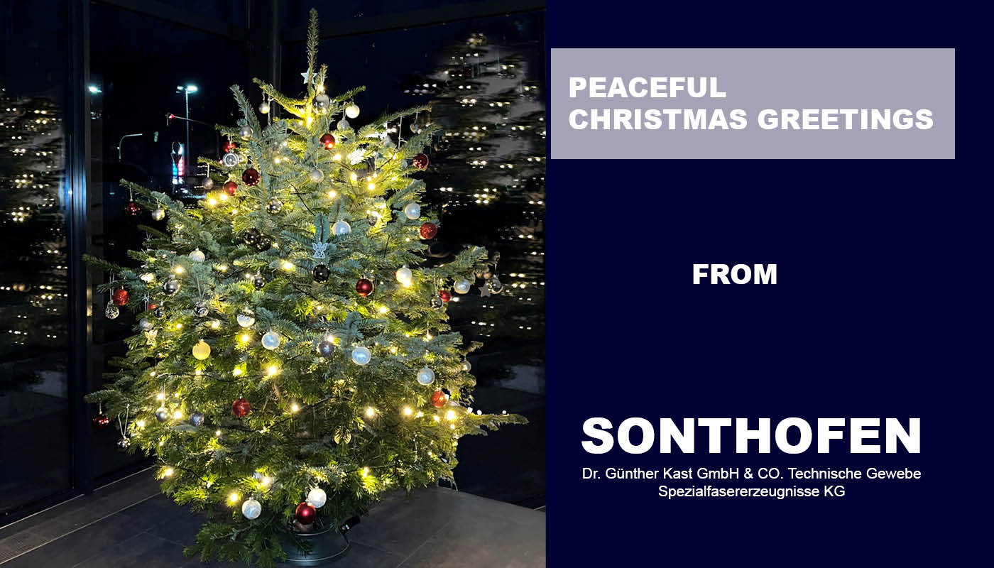 Photo of the Christmas tree from Kast company in Sonthofen